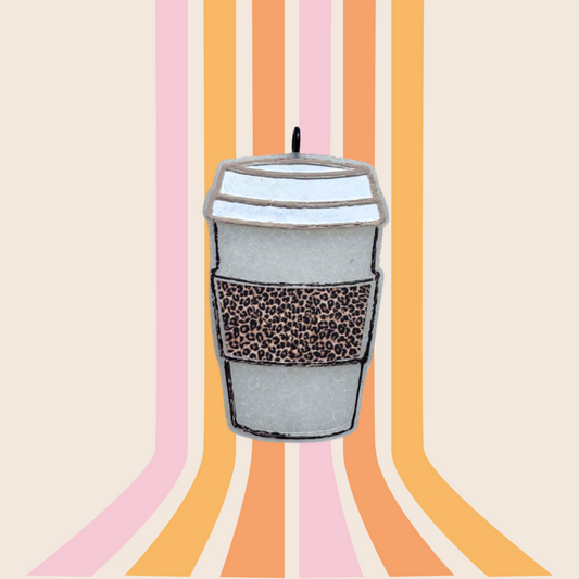 Leopard Latte Cup Freshie