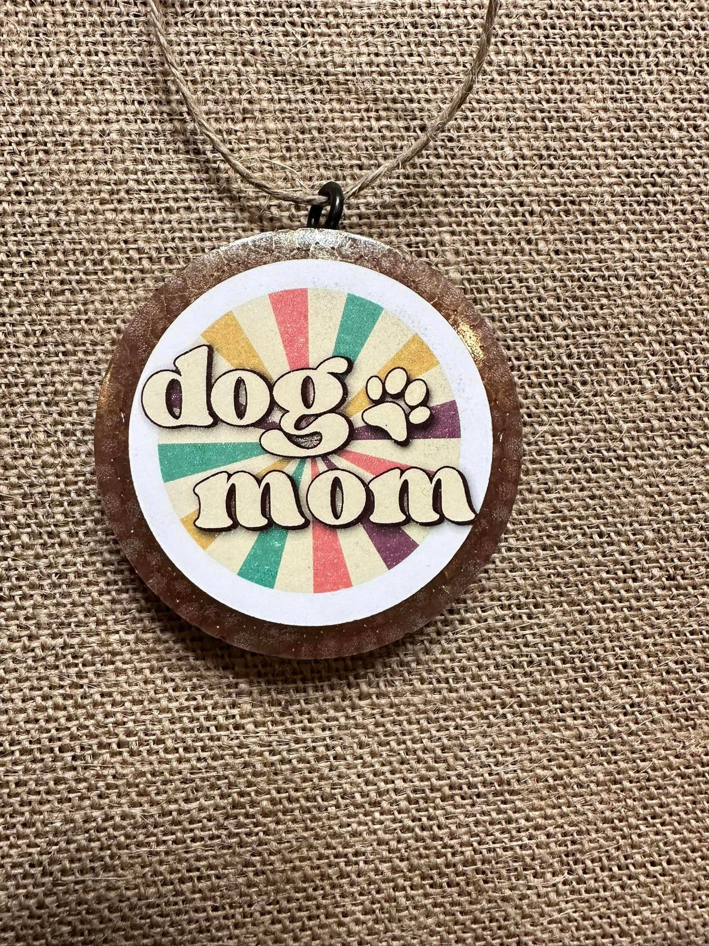 Dog Mom Round Freshie