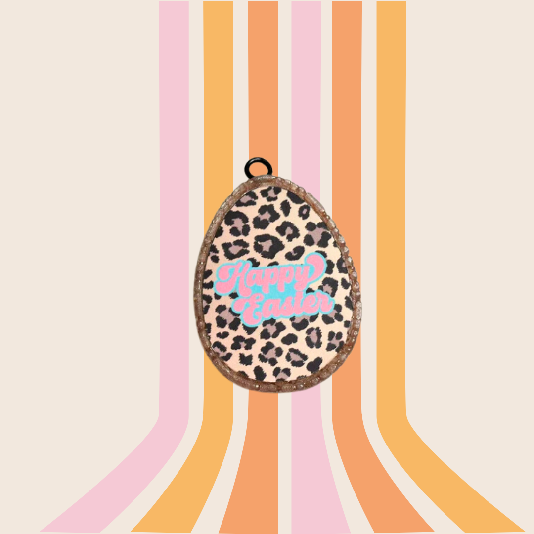 Leopard Easter Egg Car Freshie