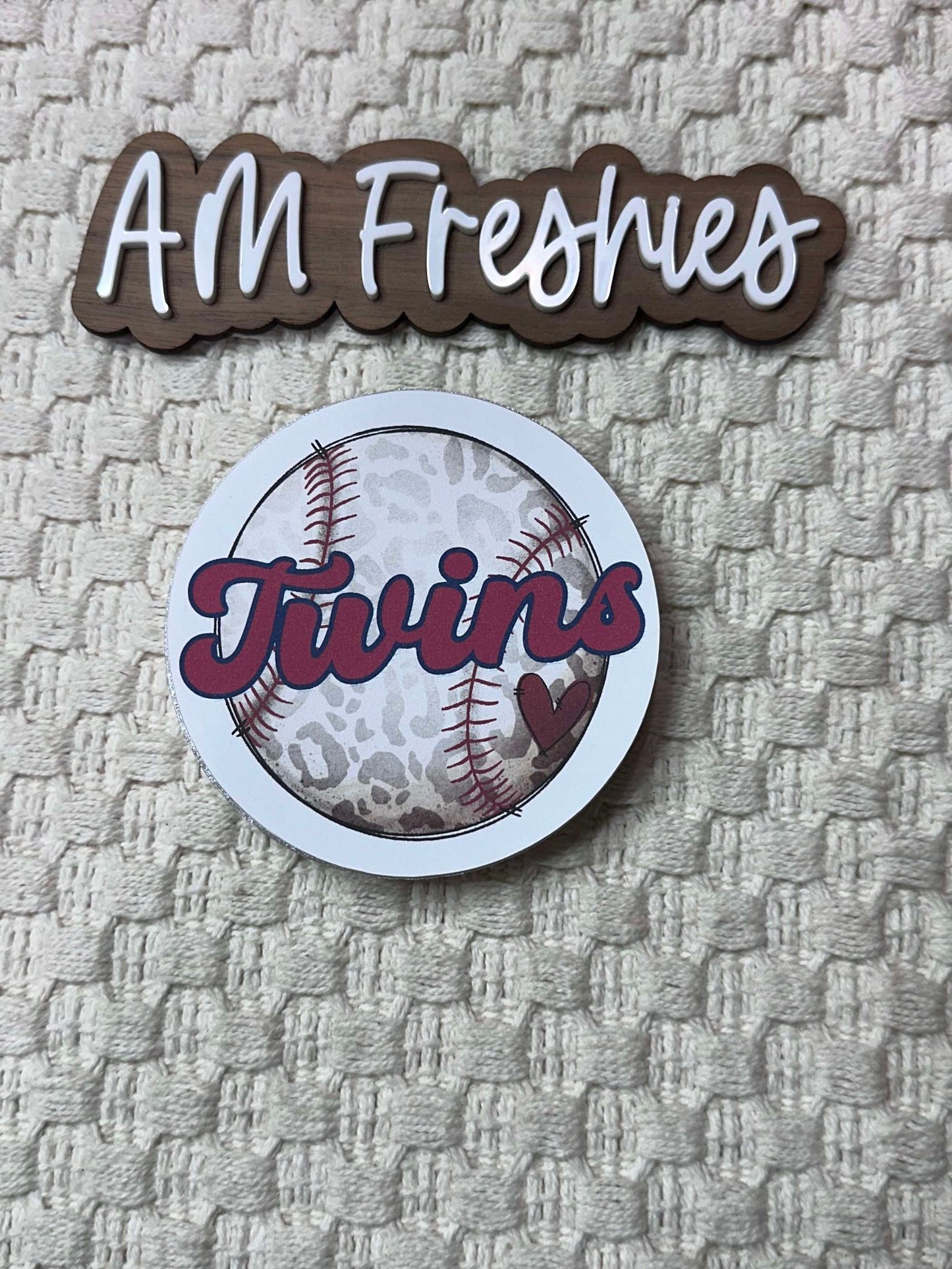 Twin Baseball Freshie